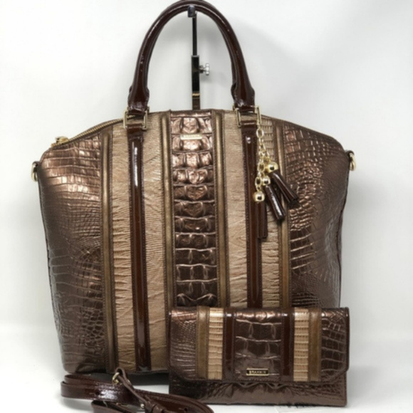 Brahmin Handbags - Brahmin Large Duxbury Satchel Dorati+ Wallet NWT